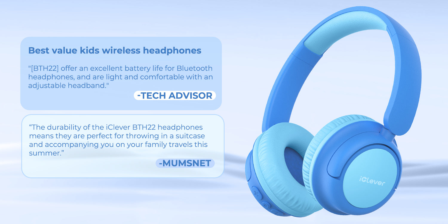 Media highlights iClever Kids Headphones BTH22